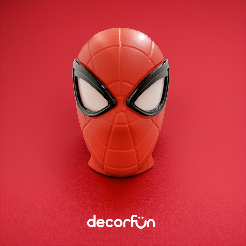 Luminária 3D Homem-Aranha Marvel Decoração Geek Temática