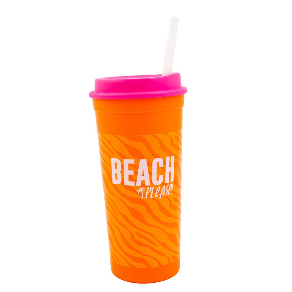 Copo Canudo Slim 650ml - Power Solar