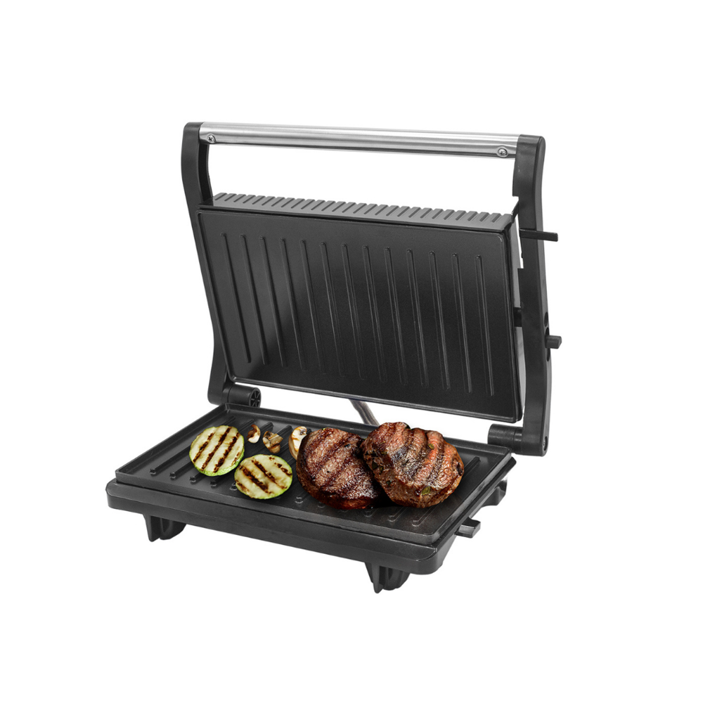 Grill Elétrico Sanduicheira Antiaderente Austin em Inox 110v
