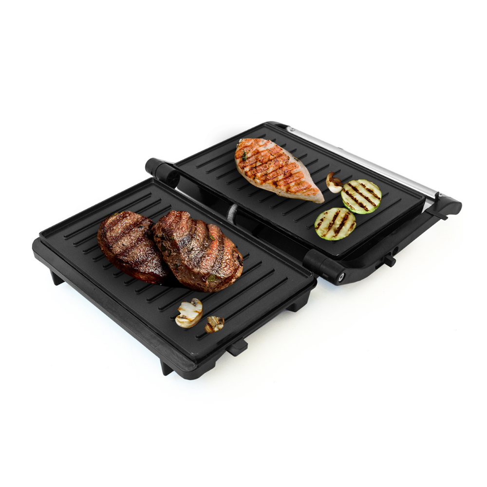 Grill Elétrico Sanduicheira Antiaderente Austin em Inox 110v