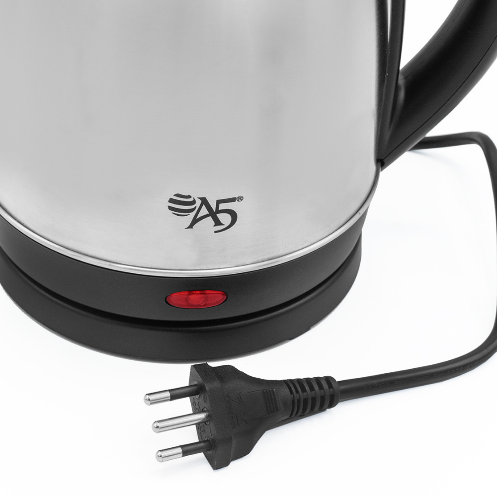 Chaleira Elétrica 1,8L em Inox 220v 1500w Rápida Fervura