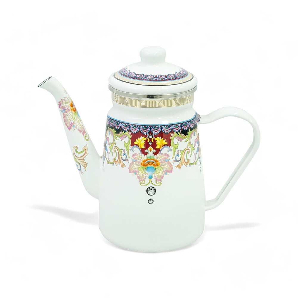 Bule Esmaltado Vintage 1,2L à Indução Indiano