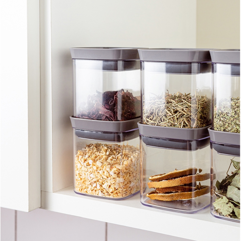 Kit 6 Potes Herméticos Organizadores Porta Temperos 150ml