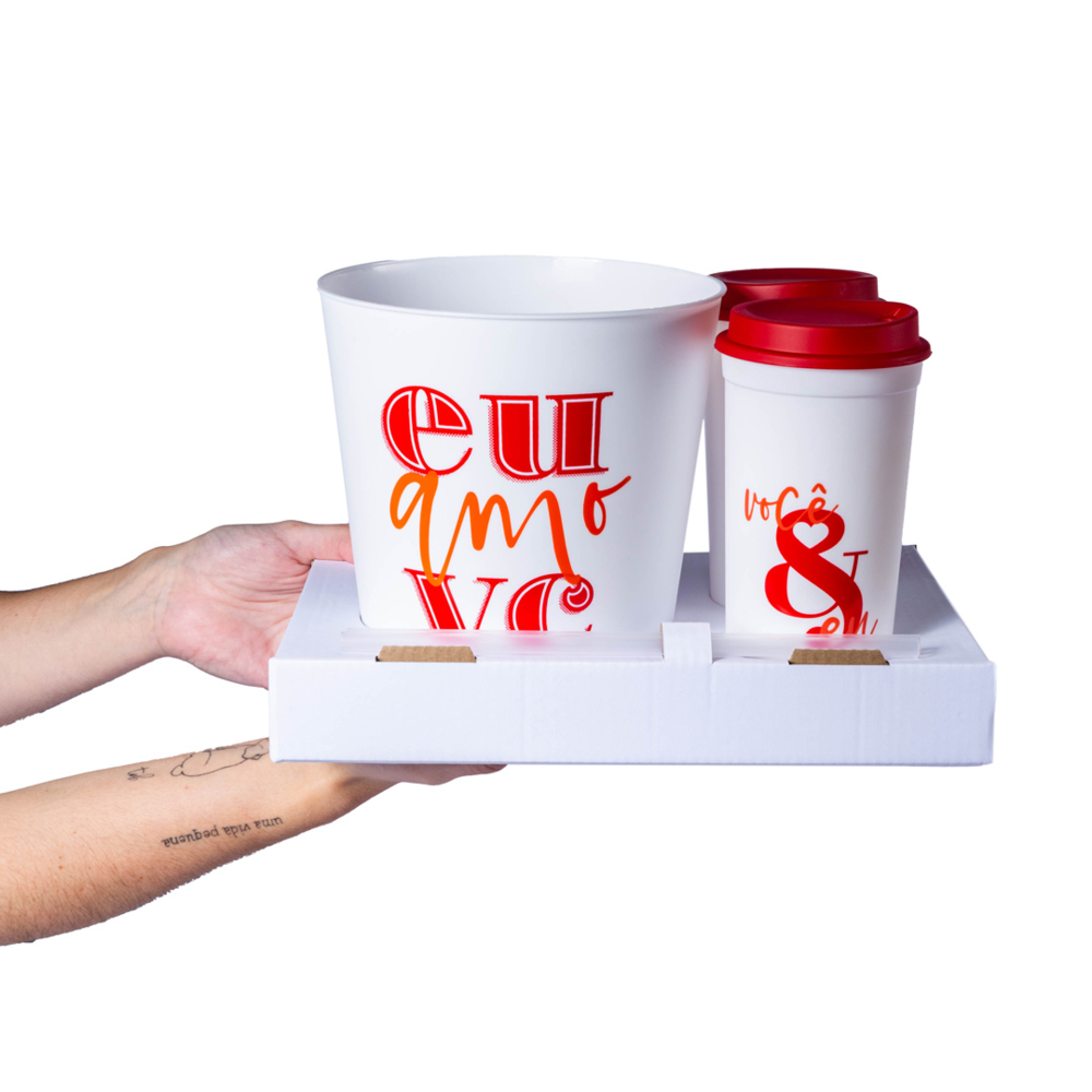 Kit Pipoca Branco + Pôster Raspadinha 100 Filmes para Assistir Antes de Morrer