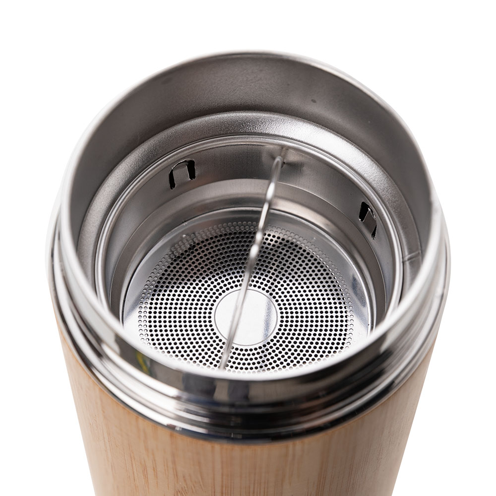 Garrafa em Aço Inox de Bambu para 400ml Fresh Bambu