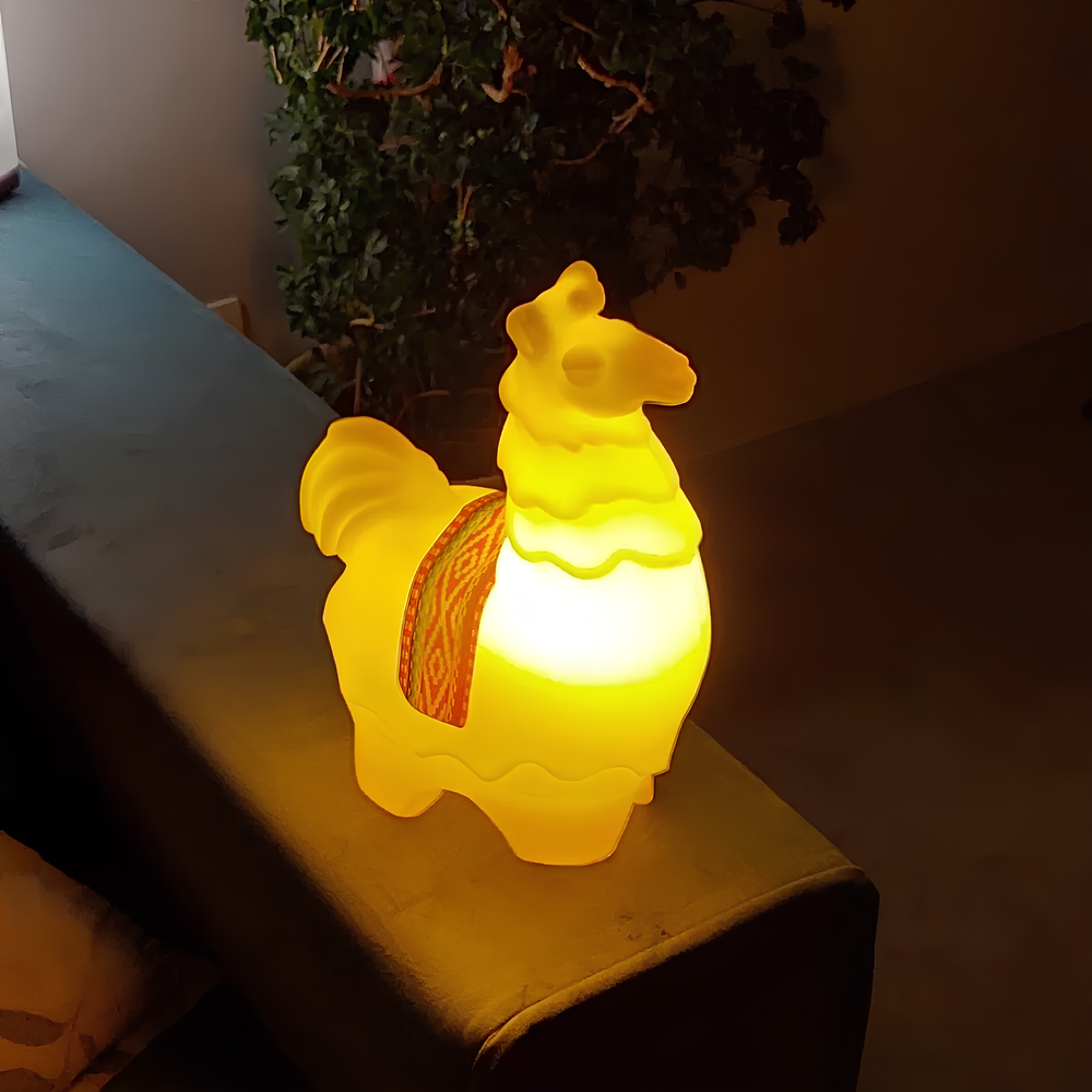 Luminária de Mesa 3D Lhama