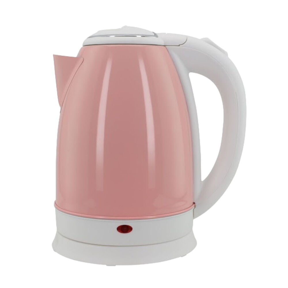 Chaleira Elétrica 1,8L em Inox Rosa 220v 1500w Rápida Fervura