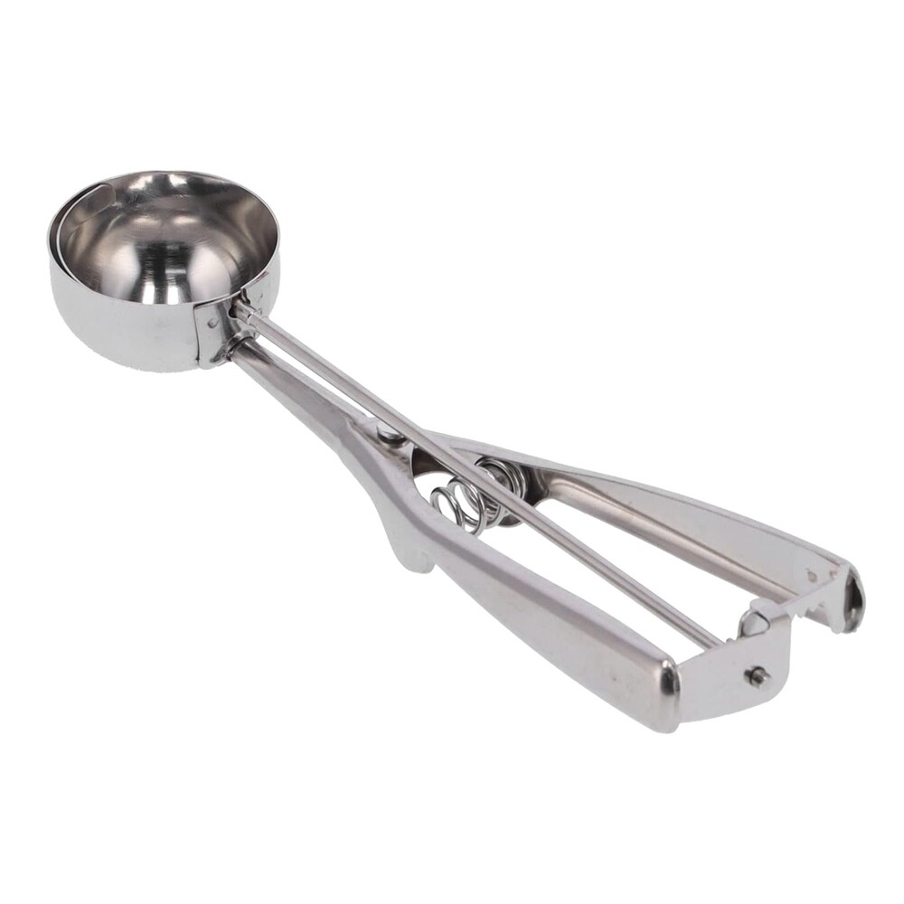 Pegador Colher com Ejetor De Sorvete Açaí Profissional Inox Bola 22cm