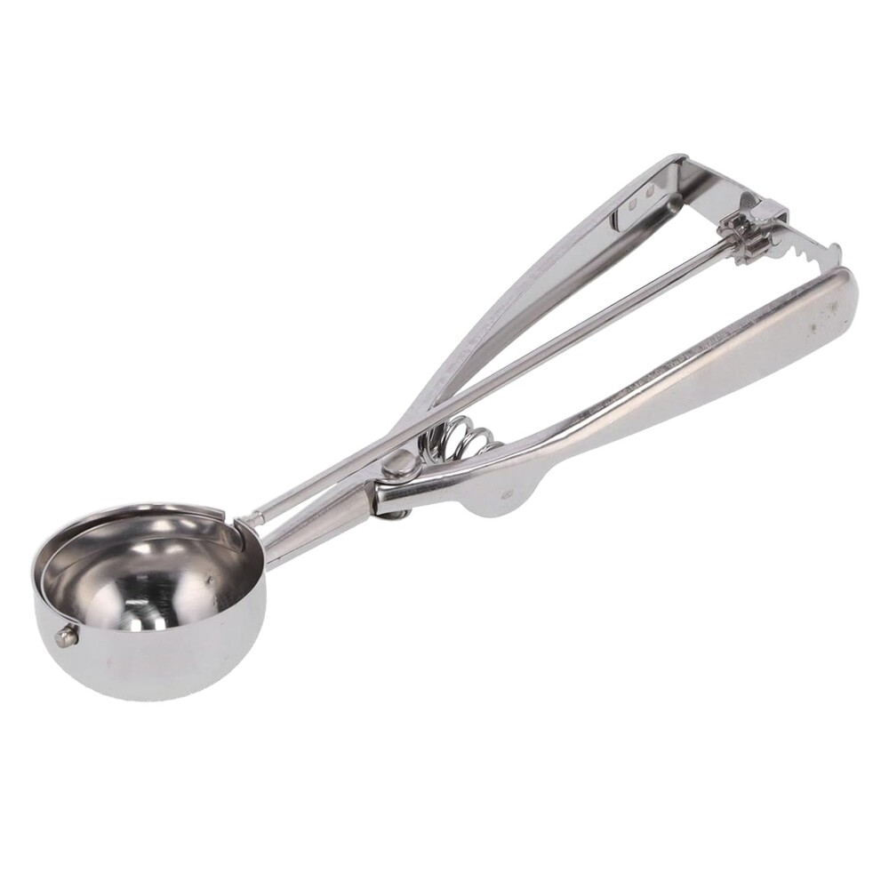 Pegador Colher com Ejetor De Sorvete Açaí Profissional Inox Bola 22cm