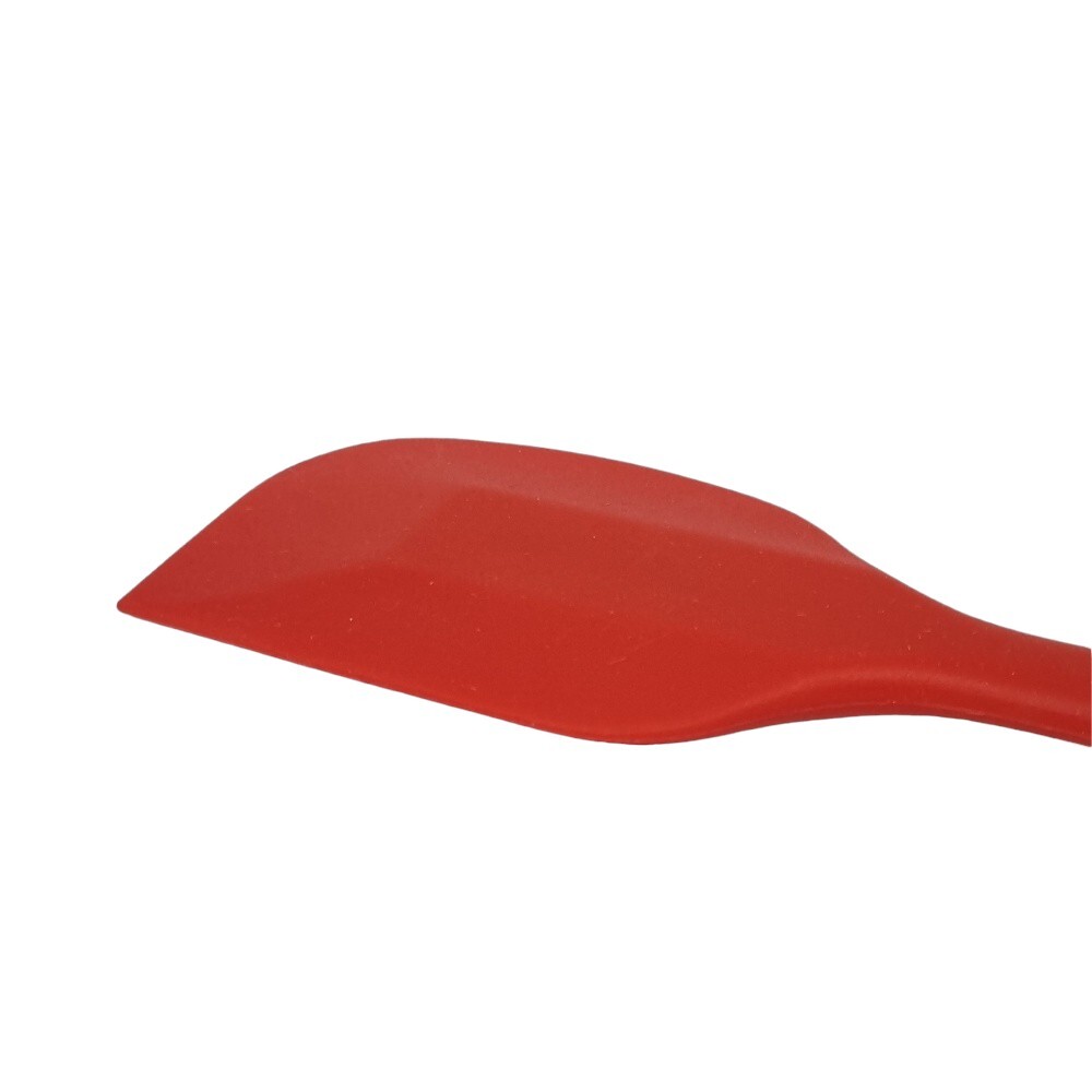 Espátula Reta de Silicone Vermelha 27cm Coberturas Fechada com Suporte