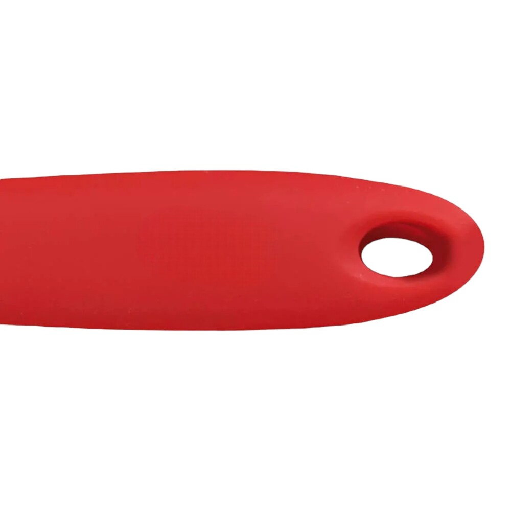 Espátula Pá de Silicone Vermelha 27cm Coberturas Fechada com Suporte