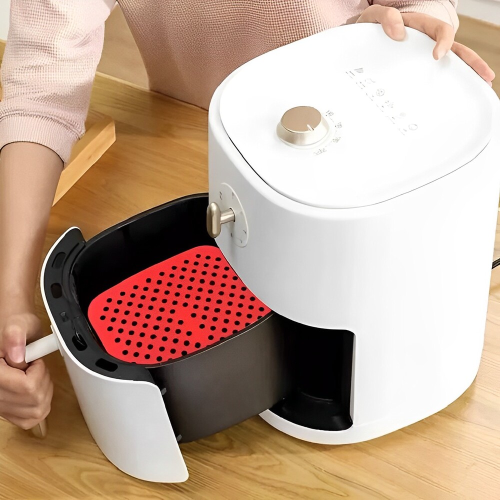 Tapete de Silicone para Airfryer Quadrado 19x19cm Cor Sortida