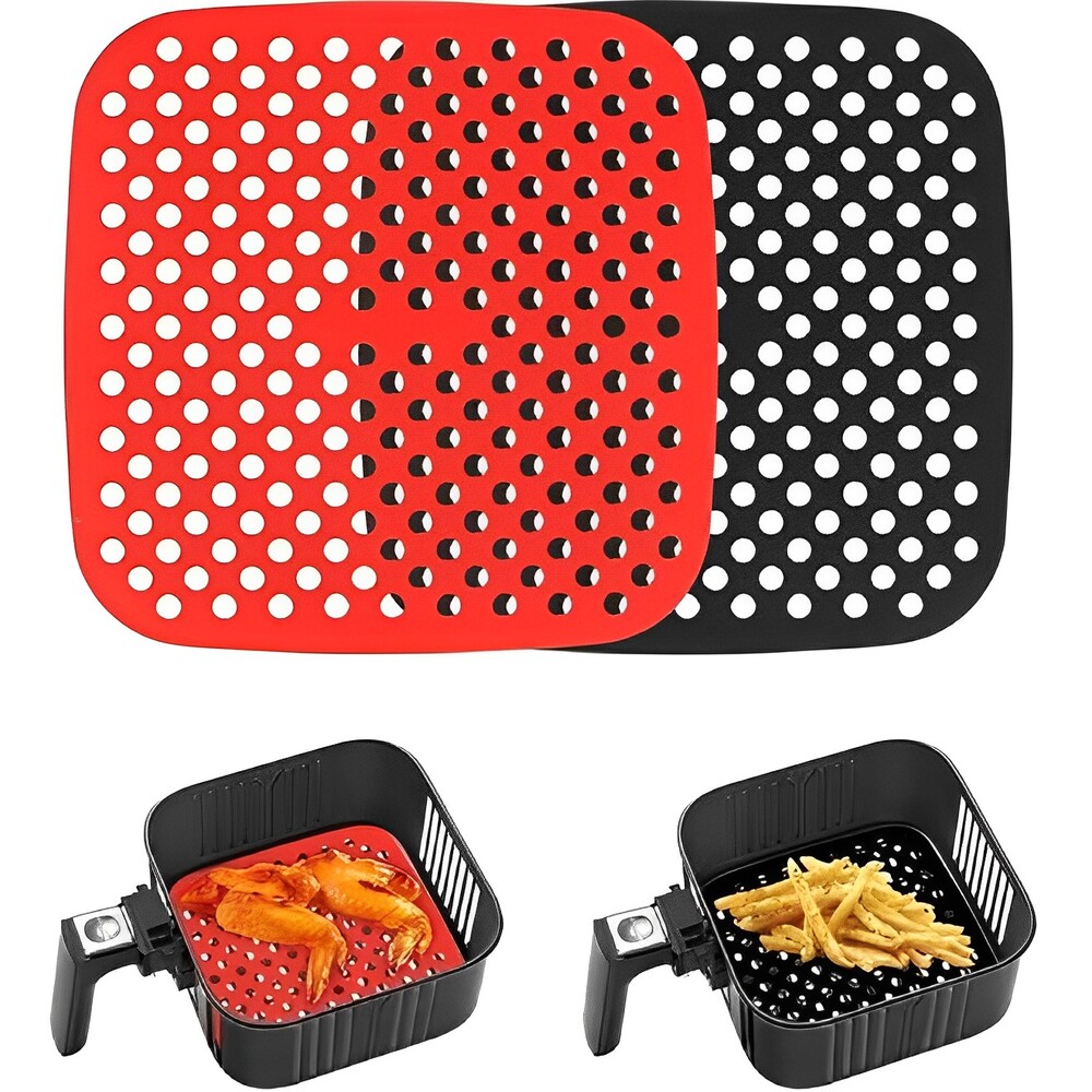 Tapete de Silicone para Airfryer Quadrado 19x19cm Cor Sortida