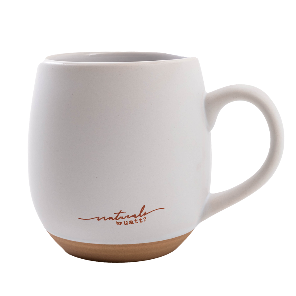 Caneca de Cerâmica Oval 400ml - Muito Amor e Café