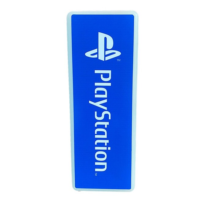 Luminária Vertical Playstation Logo Azul Decoração Setup