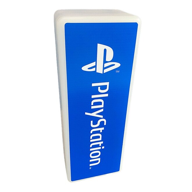 Luminária Vertical Playstation Logo Azul Decoração Setup