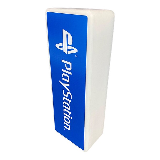 Luminária Vertical Playstation Logo Azul Decoração Setup