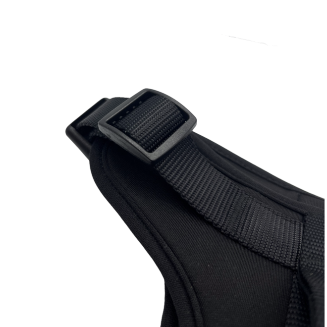 Peitoral Pet Comfort Preto Ajustável para Porte Grande