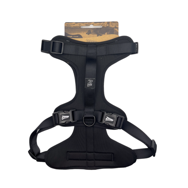 Peitoral Pet Comfort Preto Ajustável para Porte Médio