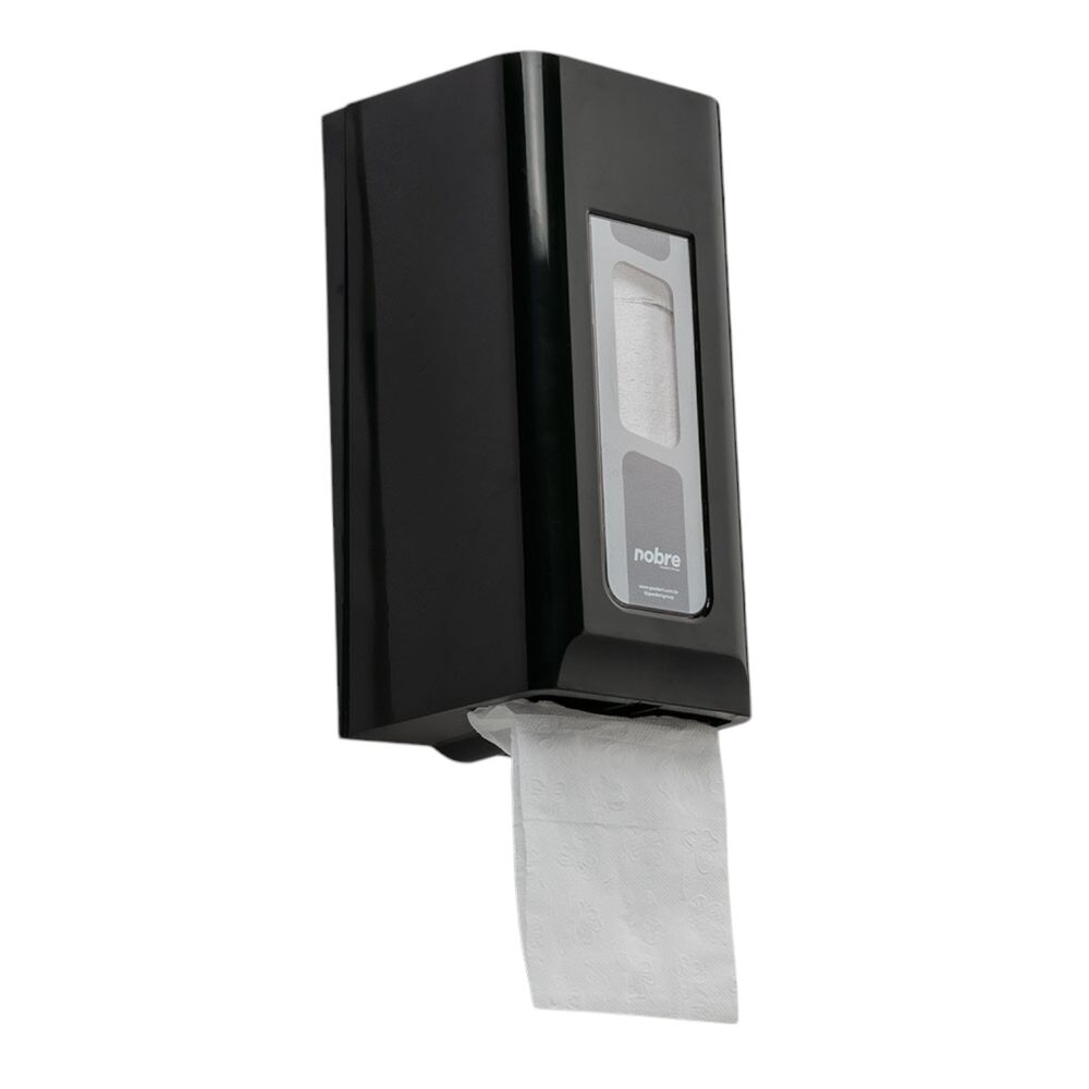 Dispenser para Papel Higiênico Cai-Cai Preto - Nobre