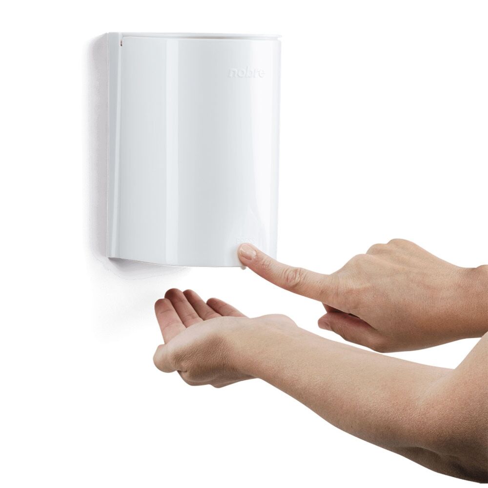 Dispenser Mini para Sabonete Espuma 500ml com Reservatório Branco - Nobre