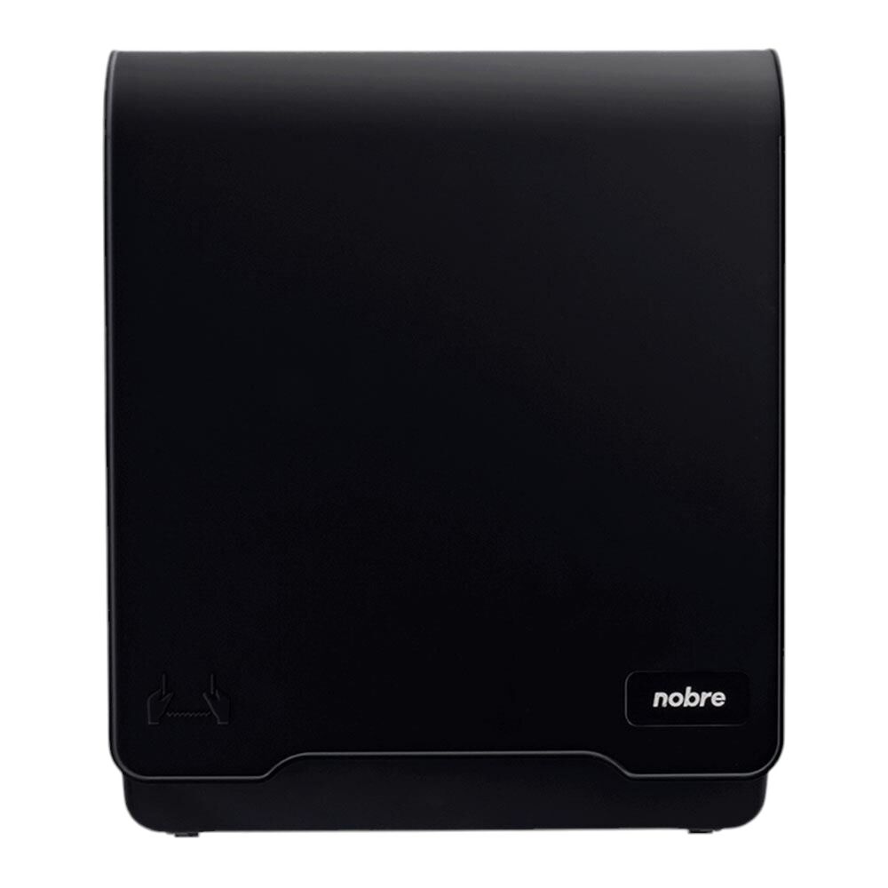 Dispenser Autocortante para Toalha em Bobina Mecânico Preto - Nobre