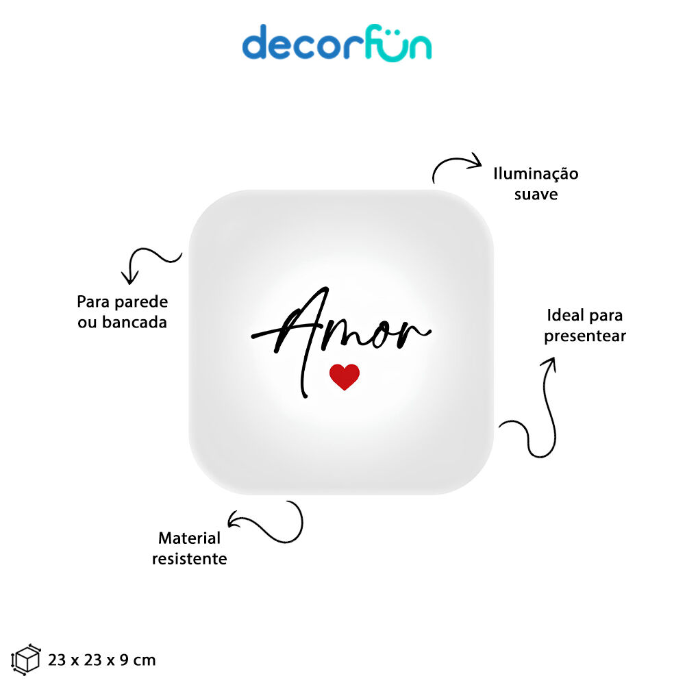Luminária Box Muito Amor
