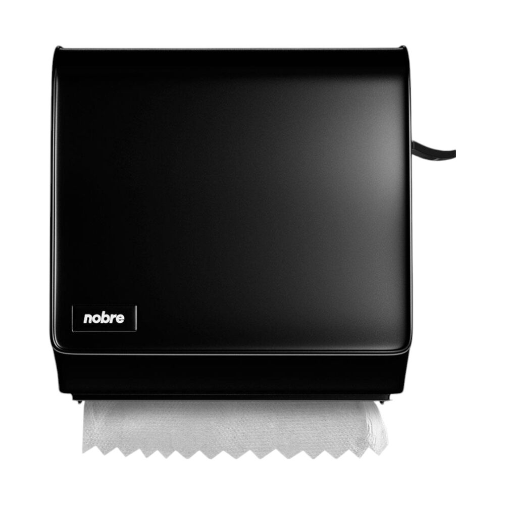 Dispenser com Alavanca para Toalha Bobina Preto Brave - Nobre