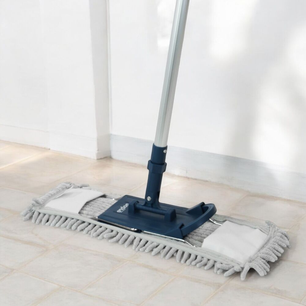 Conjunto Super Mop de Microfibra 60cm com Cabo Telescópico de 1,40m e Refil