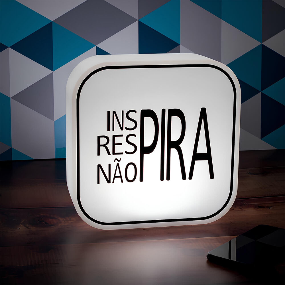 Luminária Box Não Pira