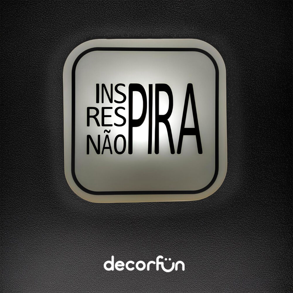 Luminária Box Não Pira