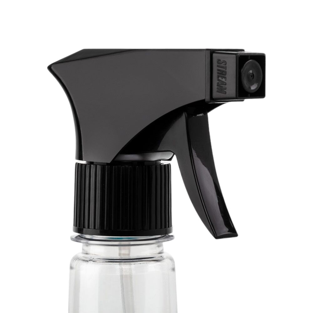 Pulverizador Spray Plástico Pet 500ml Transparente/Preto  - Nobre