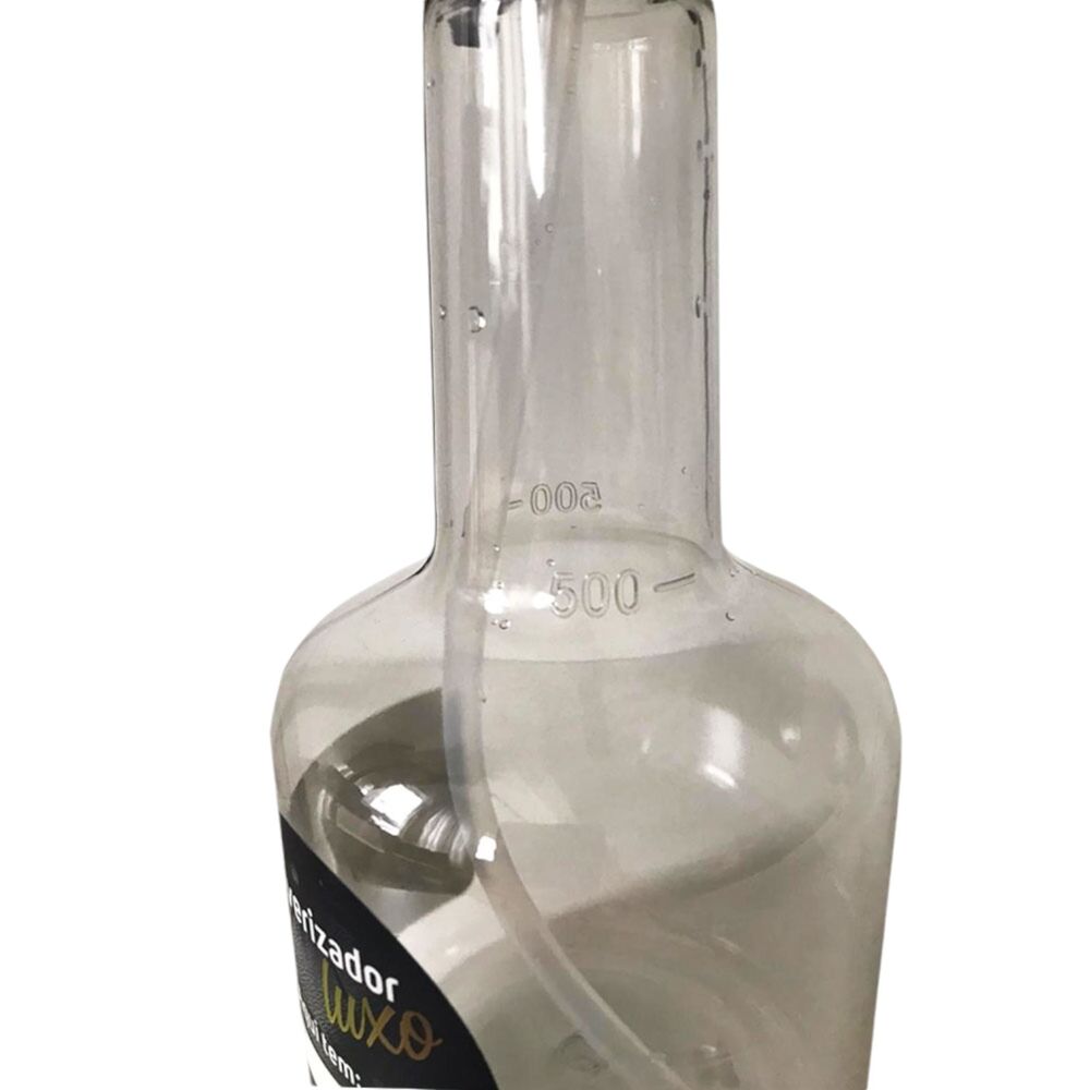 Pulverizador Transparente Luxo 500ml com Gatilho Preto - Nobre