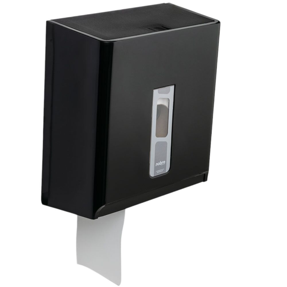 Dispenser para Higiene Rolão 300/500m Preto - Nobre