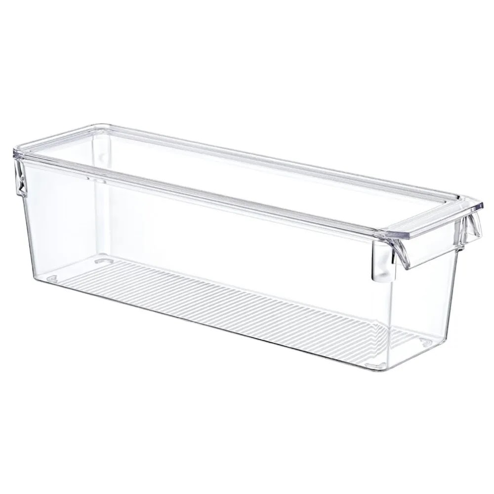 Organizador de Geladeira Multiuso Alto com Tampa Tamanho P (36x10x10cm) - Mood