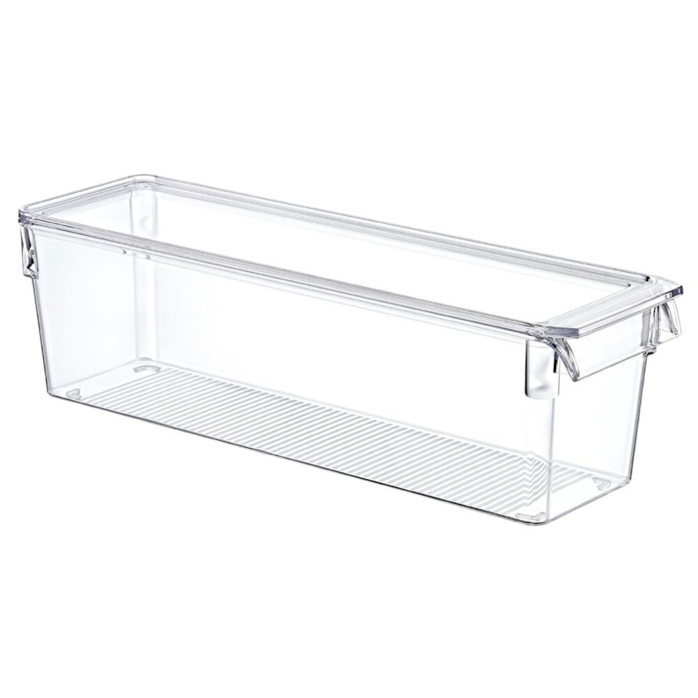Organizador de Geladeira Multiuso Alto com Tampa Tamanho P (36x10x10cm) - Mood