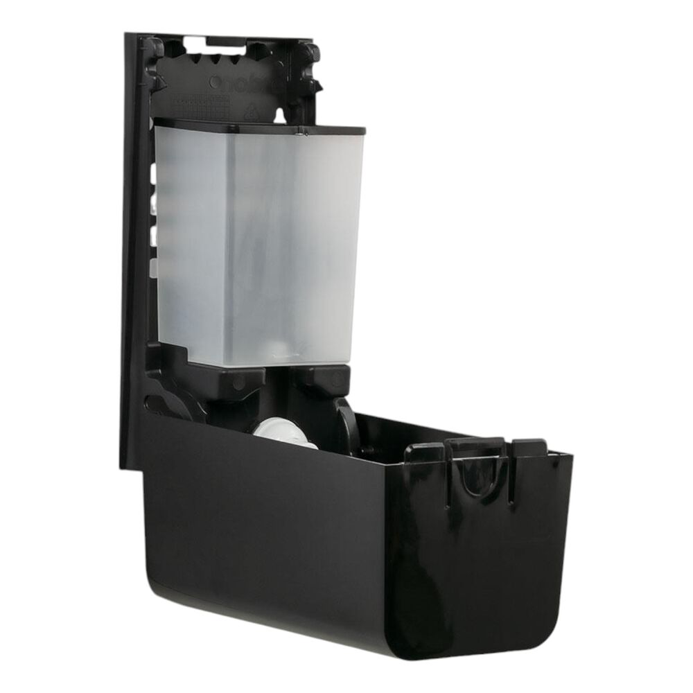 Dispenser para Sabonete Líquido/Álcool Gel 800ml com Reservatório Preto - Nobre