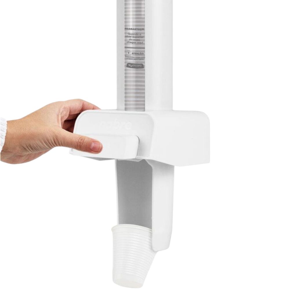 Dispenser Poupador de Copos 150 a 200ml Branco Multicopo - Nobre