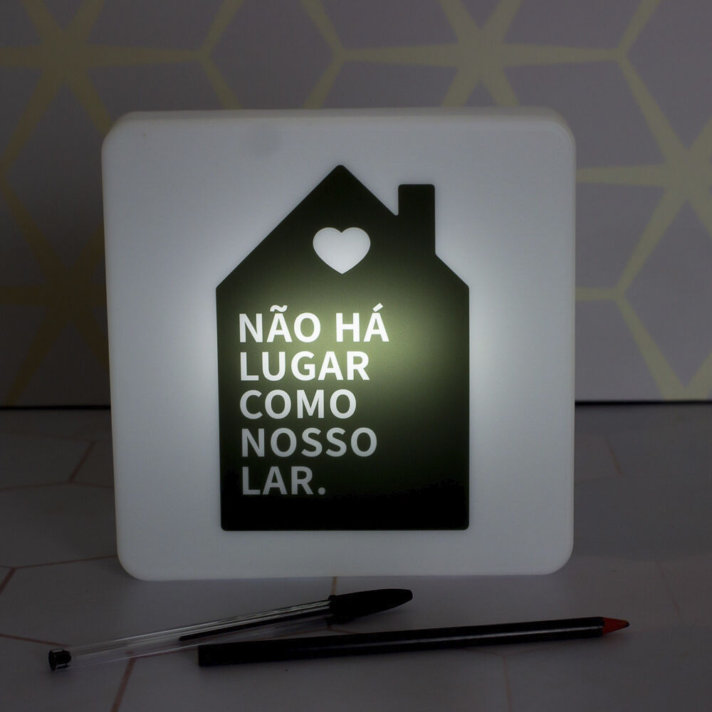 Luminária Slim Slim Box Nosso Lar