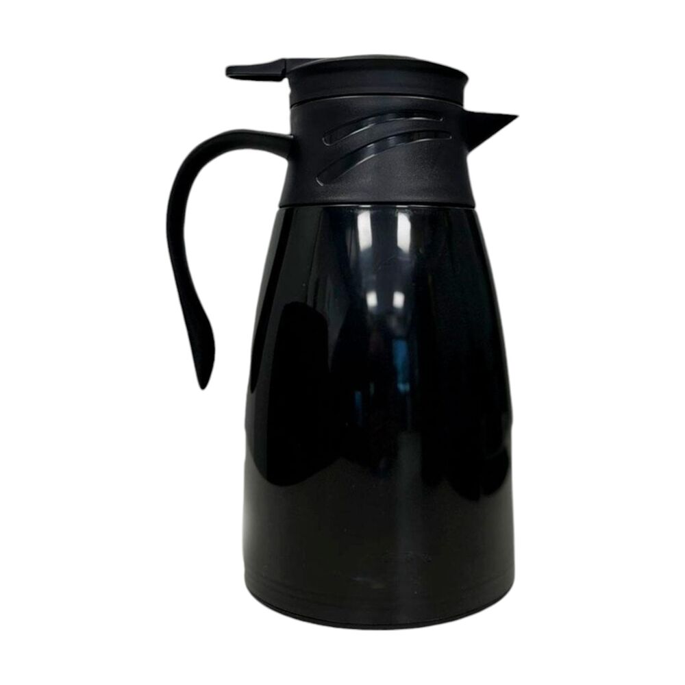 Garrafa Térmica Plástica Bule 1L Cafés Chás Preto - Mood