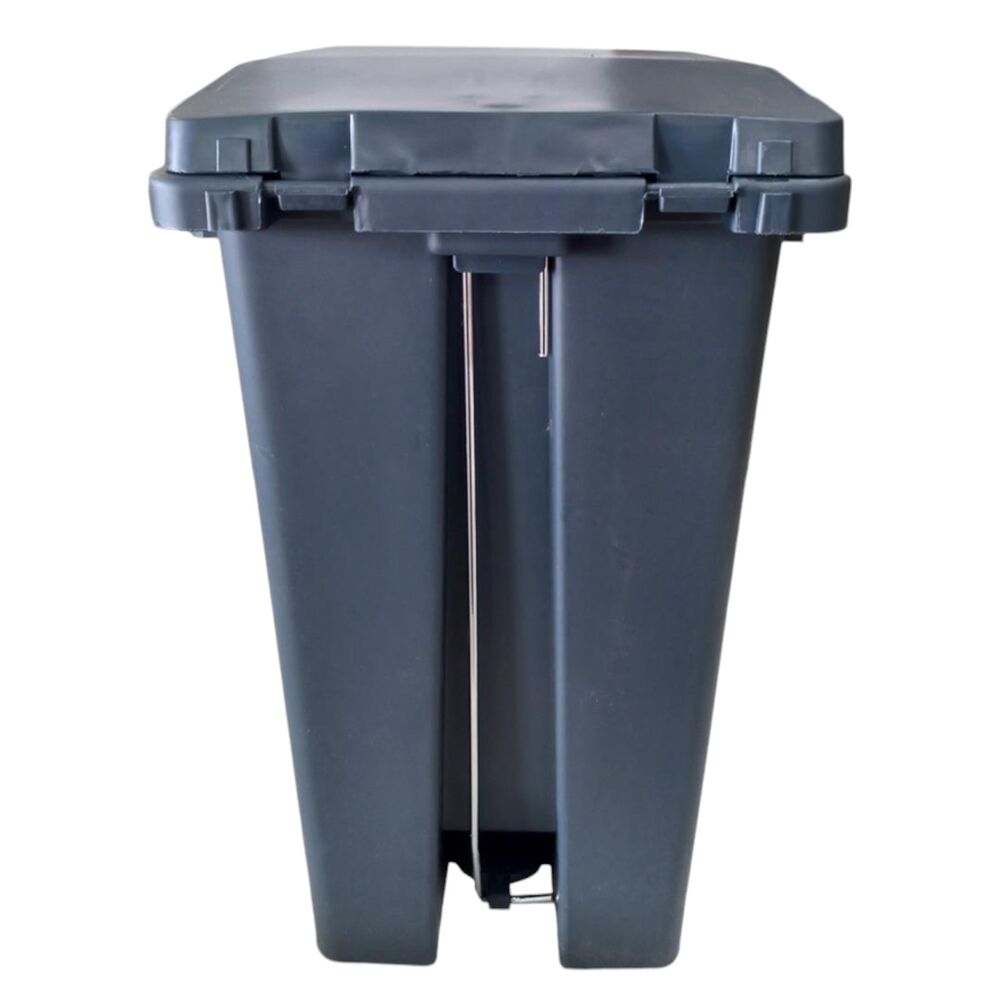 Lixeira Plástica com Pedal 20L Cinza Banheiros Cozinhas - Nobre