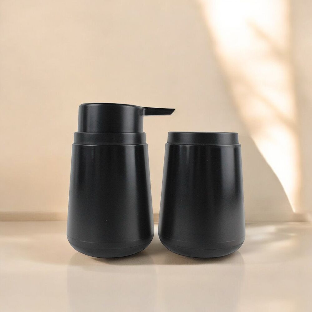 Conjunto para Banheiro com 2 Peças Preto Acqua - Mood