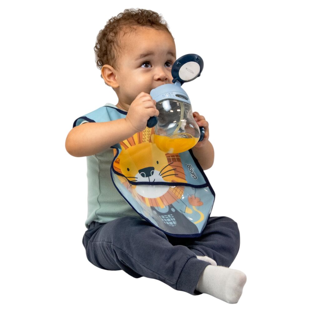 Babador com Bolso Coletor Luke Impermeável e Lavável