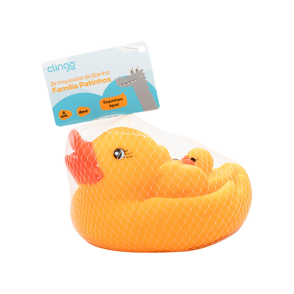 Bichinhos de Banho - Família Patos Infantil - Clingo