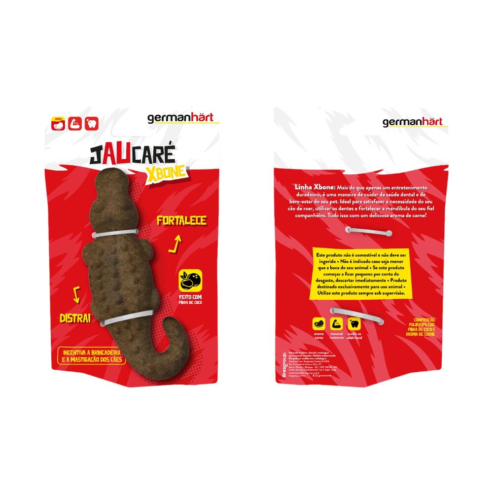 Mordedor Jaucaré com Aromatizante de Carne para Cães - Germanhart