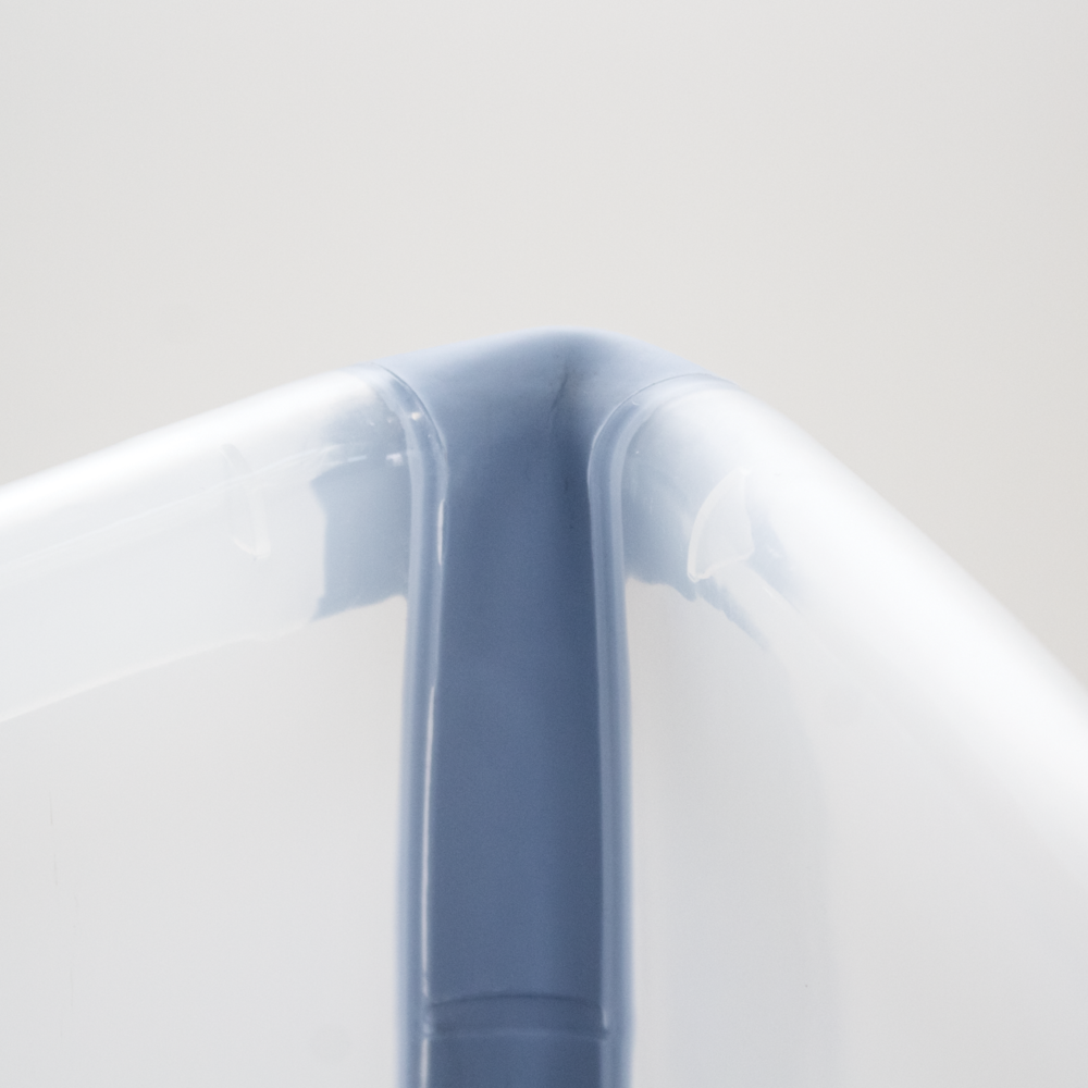 Banheira Portátil Dobrável Smart Clingo Fácil de Armazenar - Azul