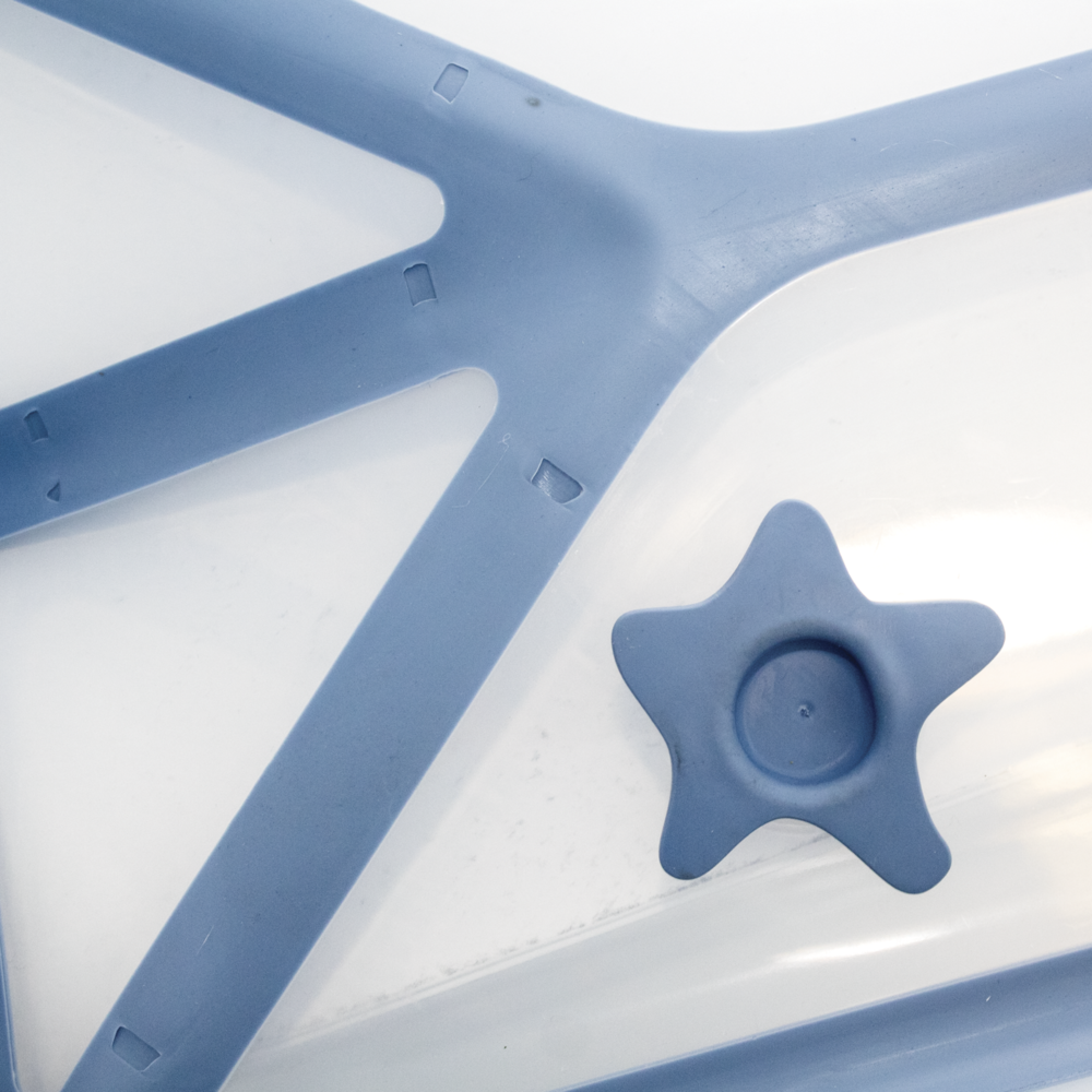 Banheira Portátil Dobrável Smart Clingo Fácil de Armazenar - Azul