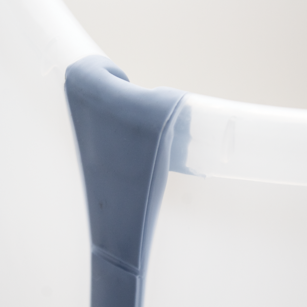Banheira Portátil Dobrável Smart Clingo Fácil de Armazenar - Azul
