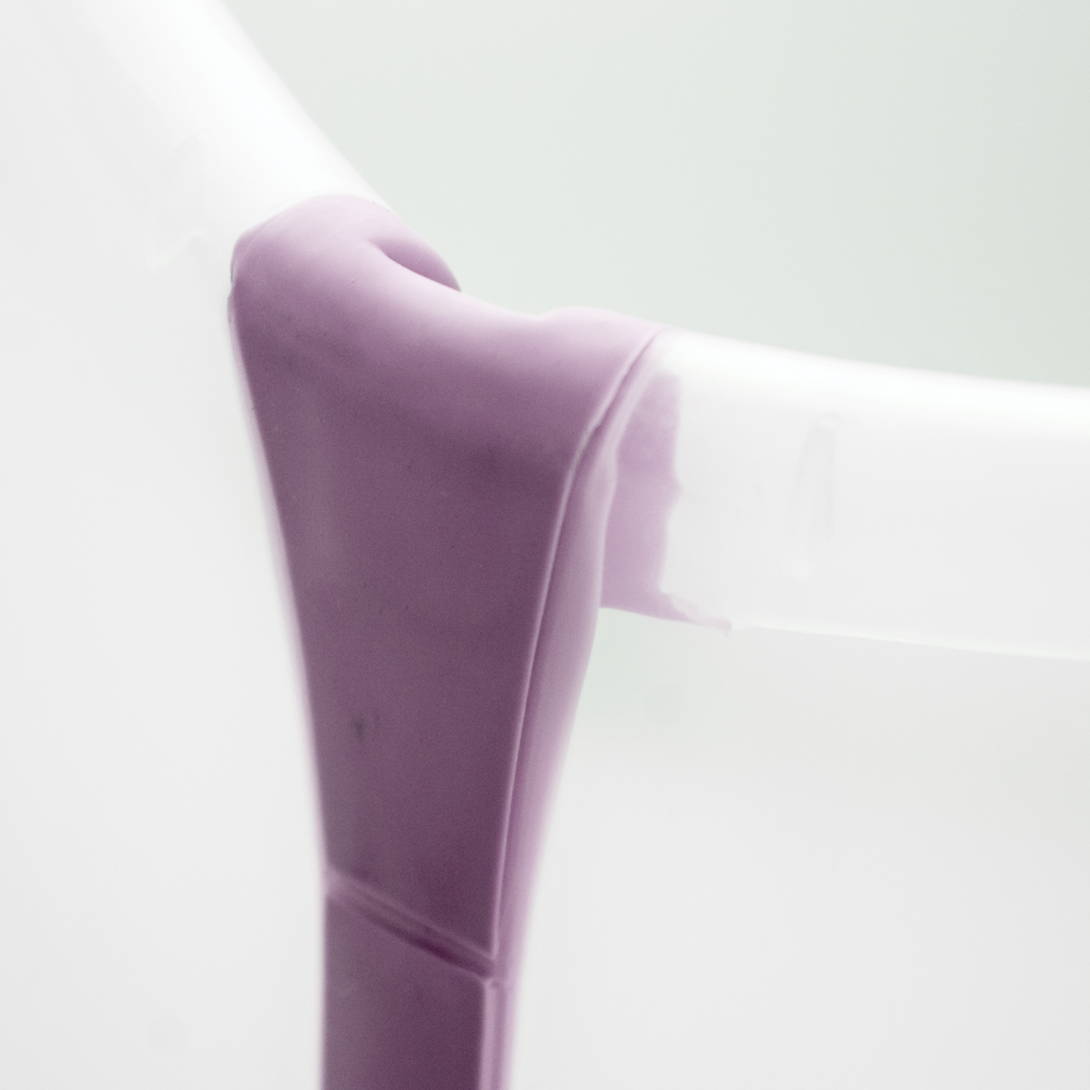 Banheira Portátil Dobrável Smart Clingo Fácil de Armazenar - Rosa