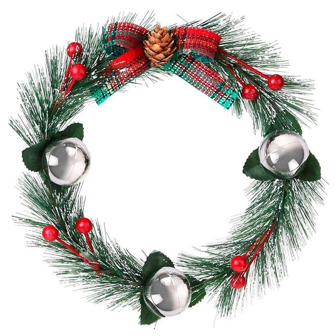 Guirlanda Natalina 19cm Decoração Zein com Bolinhas Cor Sortida